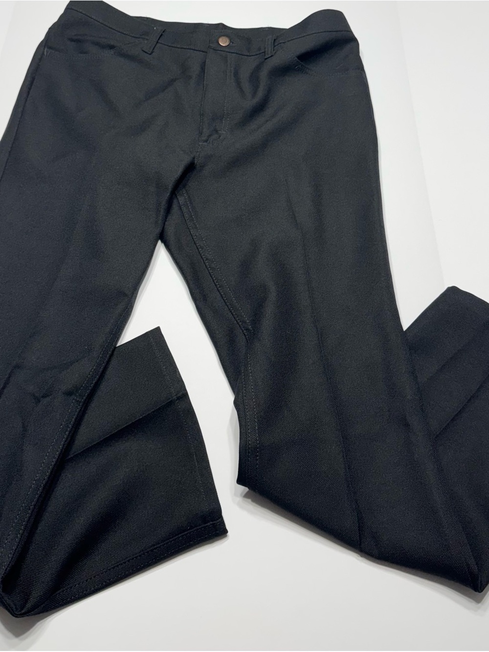 Wrangler Men’s Black Stretch Dress Pants - Slim Fit